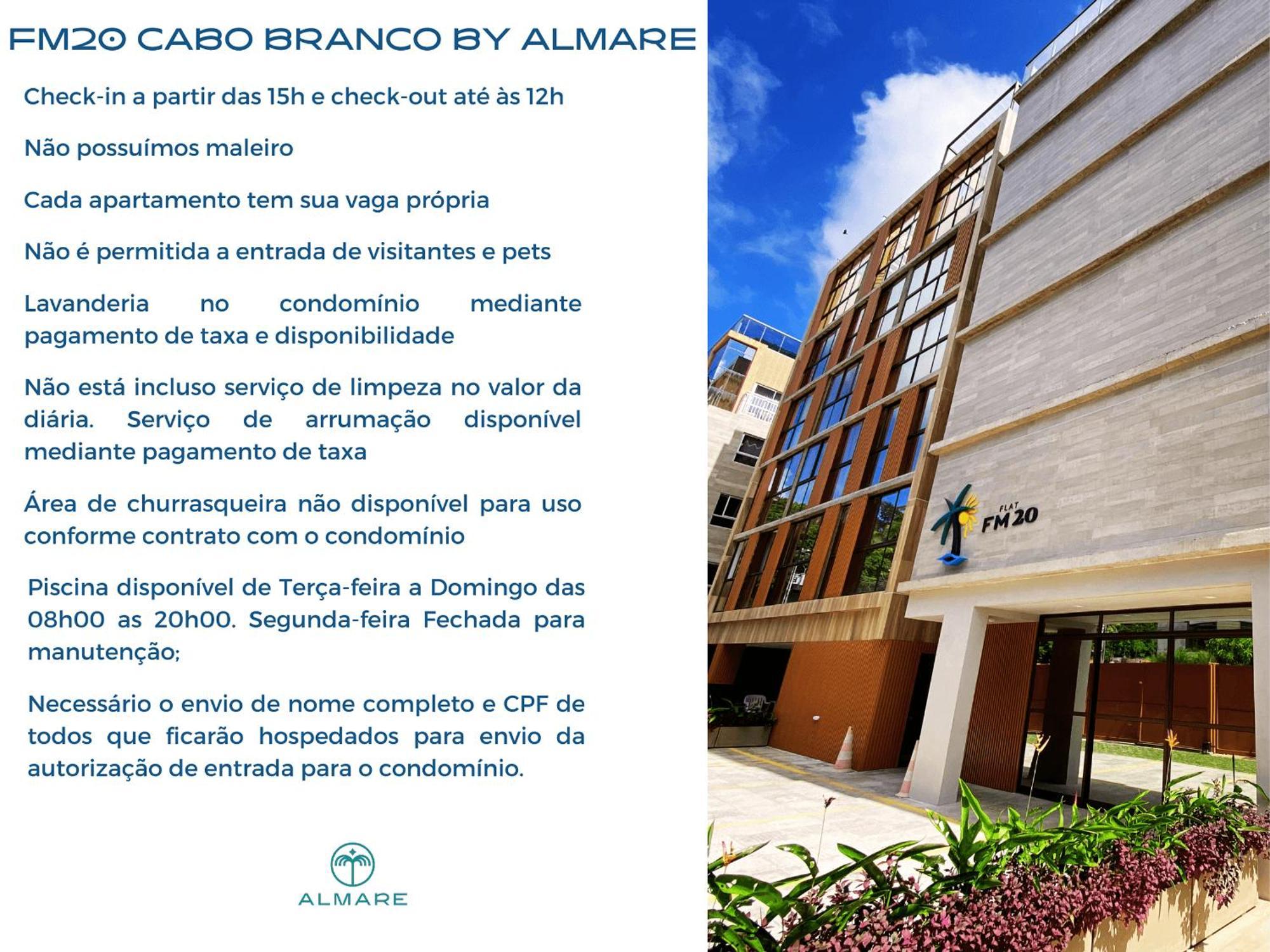 Apartment Flat Fm20 Cabo Branco Vista Lateral - By Almare Joao Pessoa